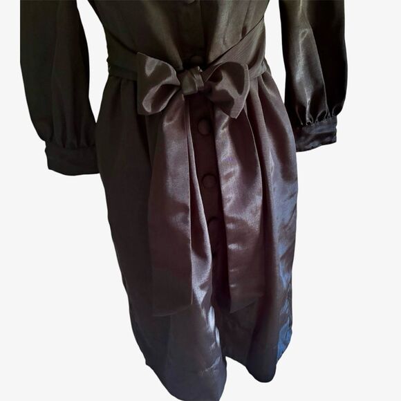 Heidi Merrick Black Midi Dress | Size 4 | EUC - Picture 3 of 8